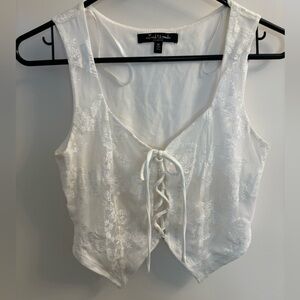 White tie lace top Medium